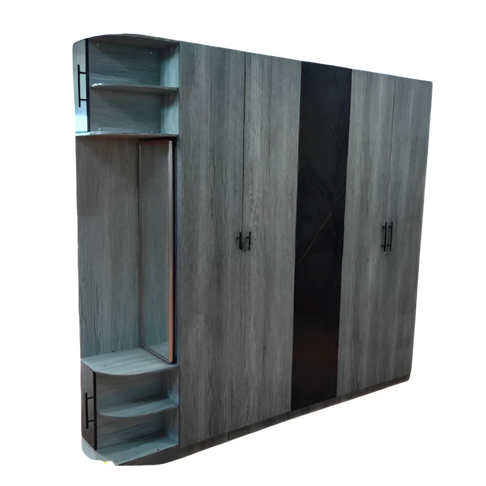 15" 4-Door Spacious Stable Wooden Wardrobe