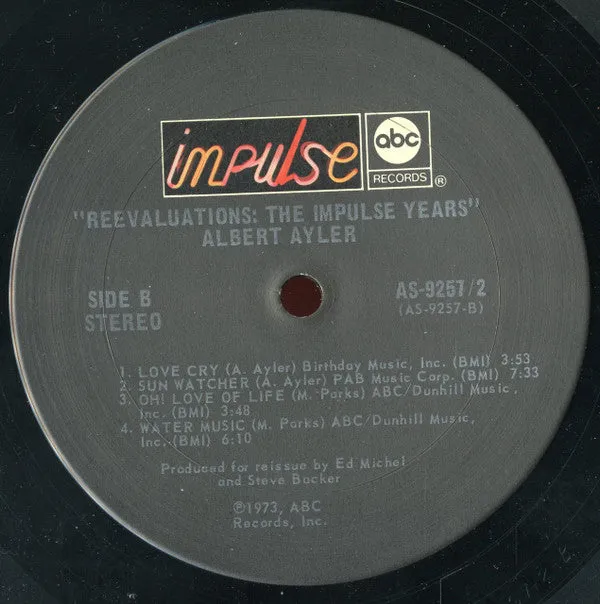 Albert Ayler - Reevaluations: The Impulse Years - LP