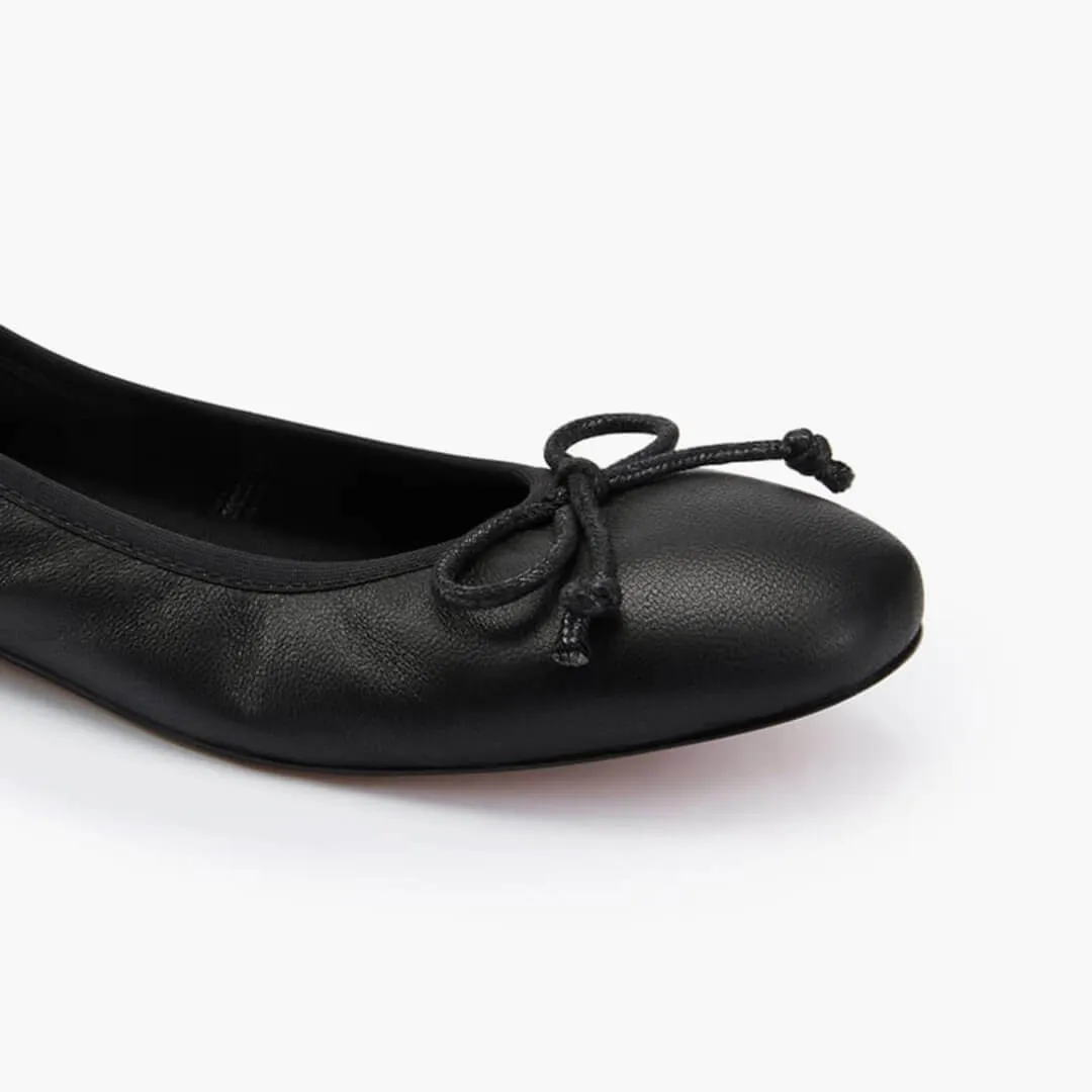 *ANAIS - black soft leather ballet pump