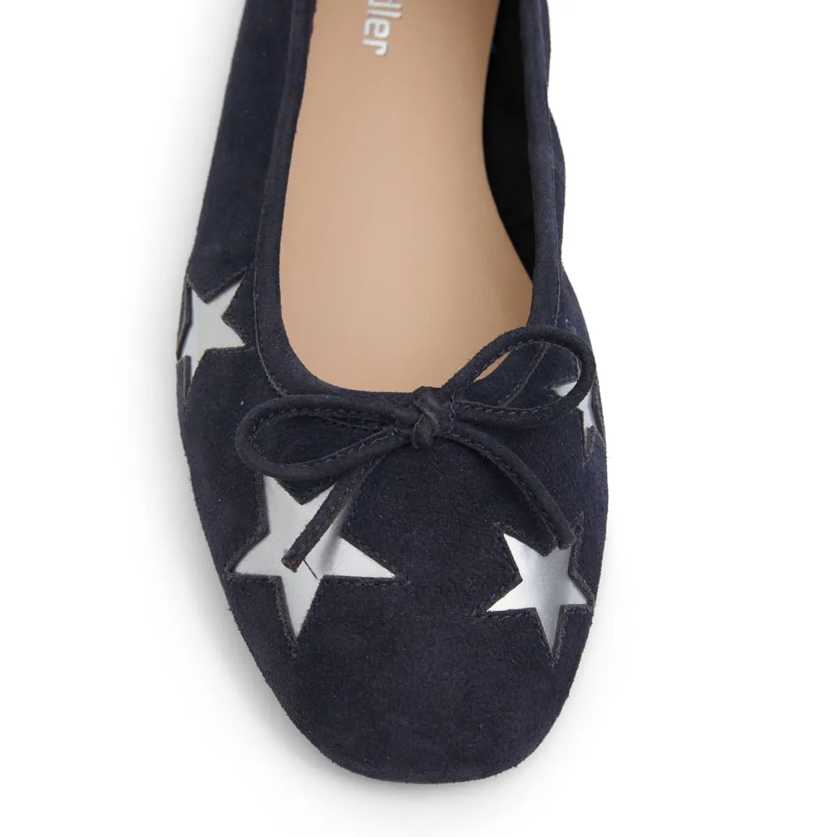 Astral Flat in Navy Suede