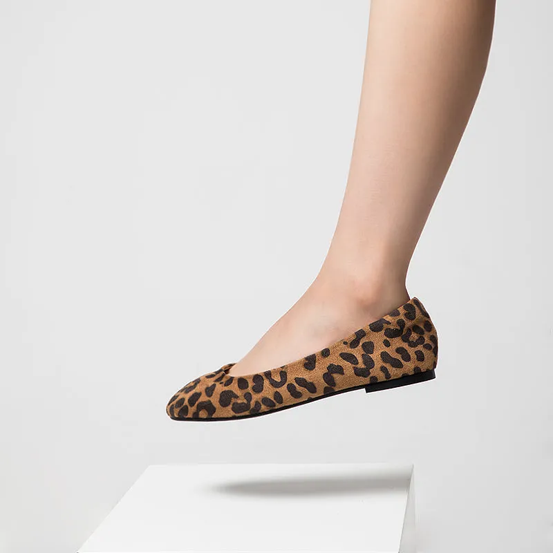 Ballet Flats Shoes Leopard