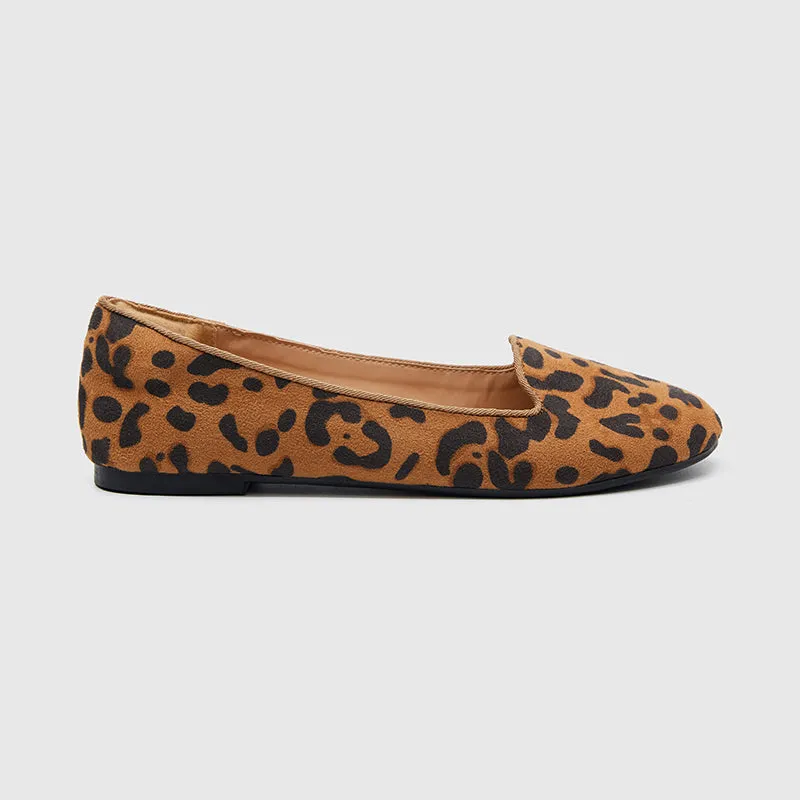 Ballet Flats Shoes Leopard