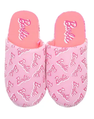 Barbie Girls Pink Mule Slippers