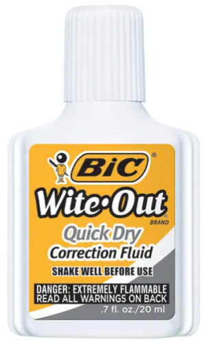 BIC Wite-Out Quick Dry Correction Fluid