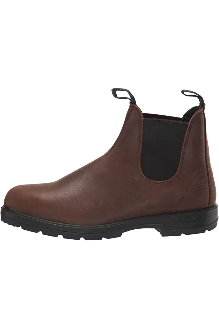 Blundstone Waterproof Thermal Elastic Chelsea Boot in Antique Brown