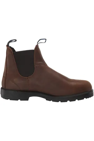 Blundstone Waterproof Thermal Elastic Chelsea Boot in Antique Brown