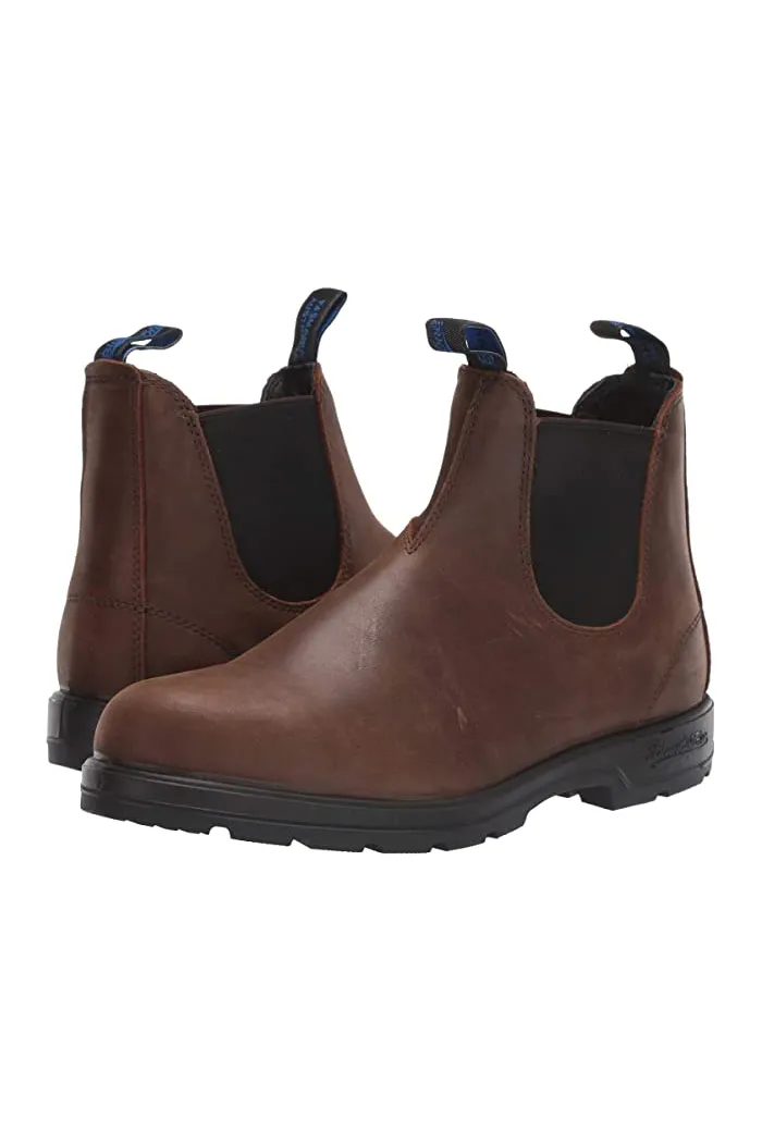 Blundstone Waterproof Thermal Elastic Chelsea Boot in Antique Brown