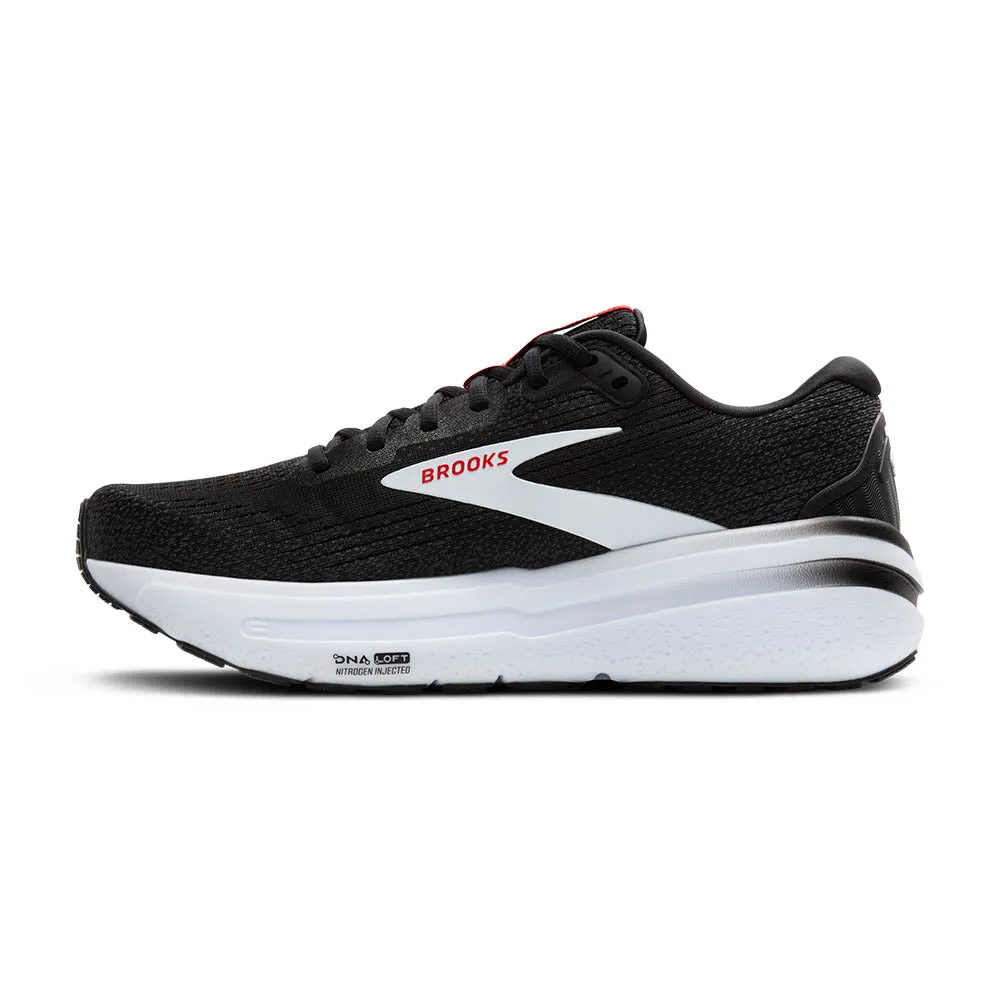 Brooks Ghost Max 2 (Mens) - Black/White/Fiery Red