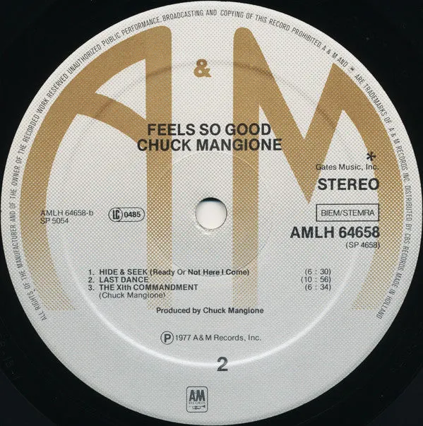 Chuck Mangione - Feels So Good (LP, Album) (VG )