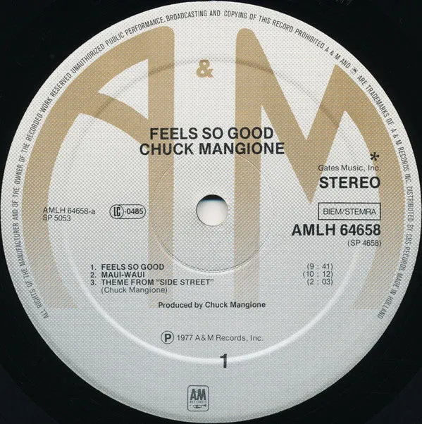 Chuck Mangione - Feels So Good (LP, Album) (VG )