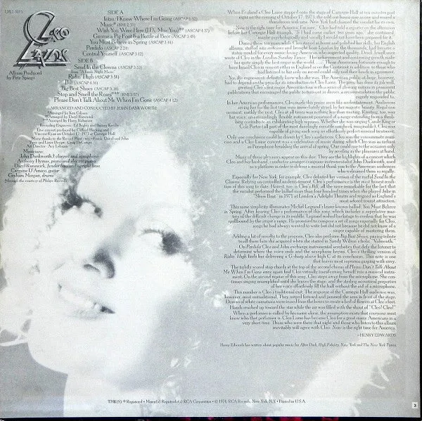 Cleo Laine - Cleo Laine Live!!! At Carnegie Hall - LP