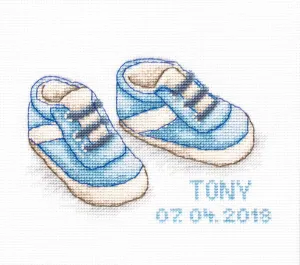 Cross Stitch Kit Luca-S - Baby Shoes B1138