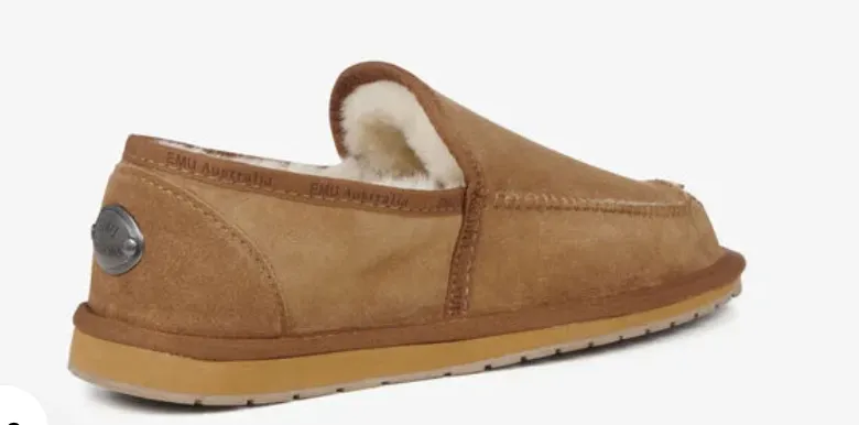 Emu Australia Mens Hume Platinum Sheepskin Slipper