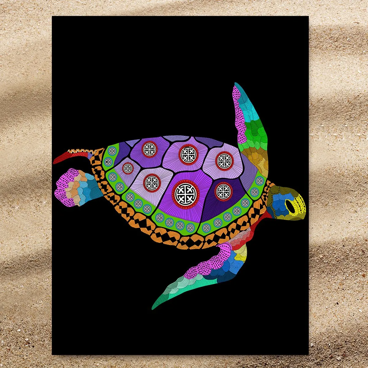 Free Spirit Turtle Extra Large Towel