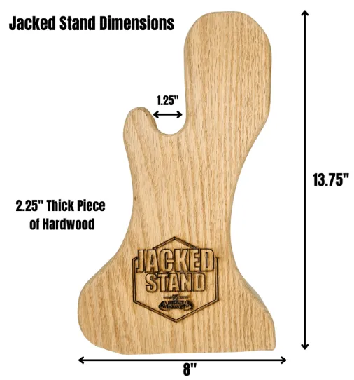 Guitar Themed Jacked Stand by Micro Gainz Wooden Deadlift Jack, Used for Olympic Barbells