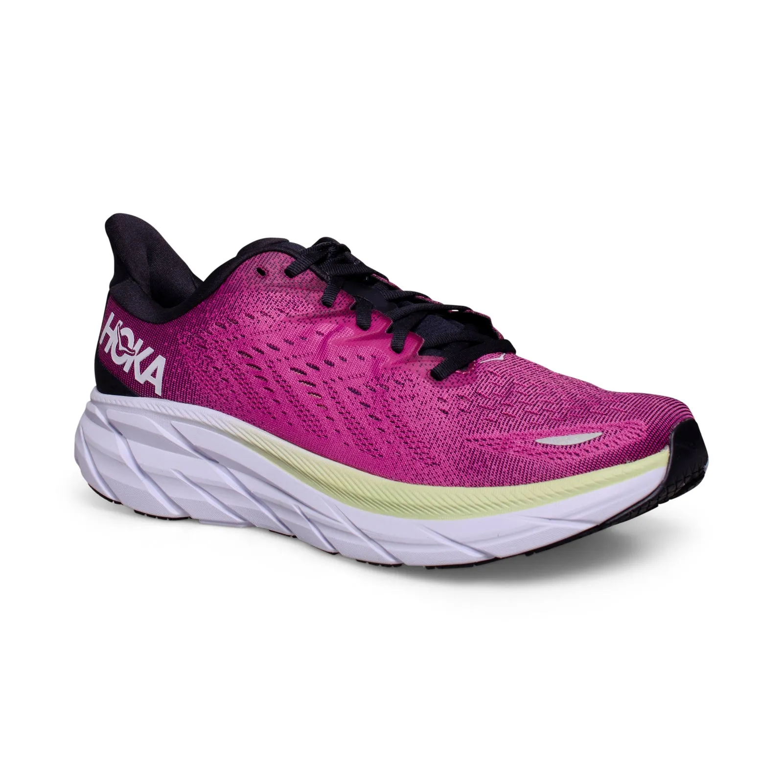 Hoka One One Clifton 8 Blue Graphite / Ibis Rose Running Shoes - Women's