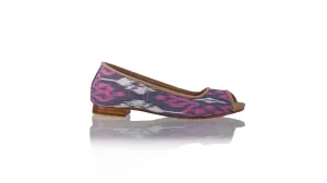 Kate Peeptoe 20mm Ballet - Purple KL Endek