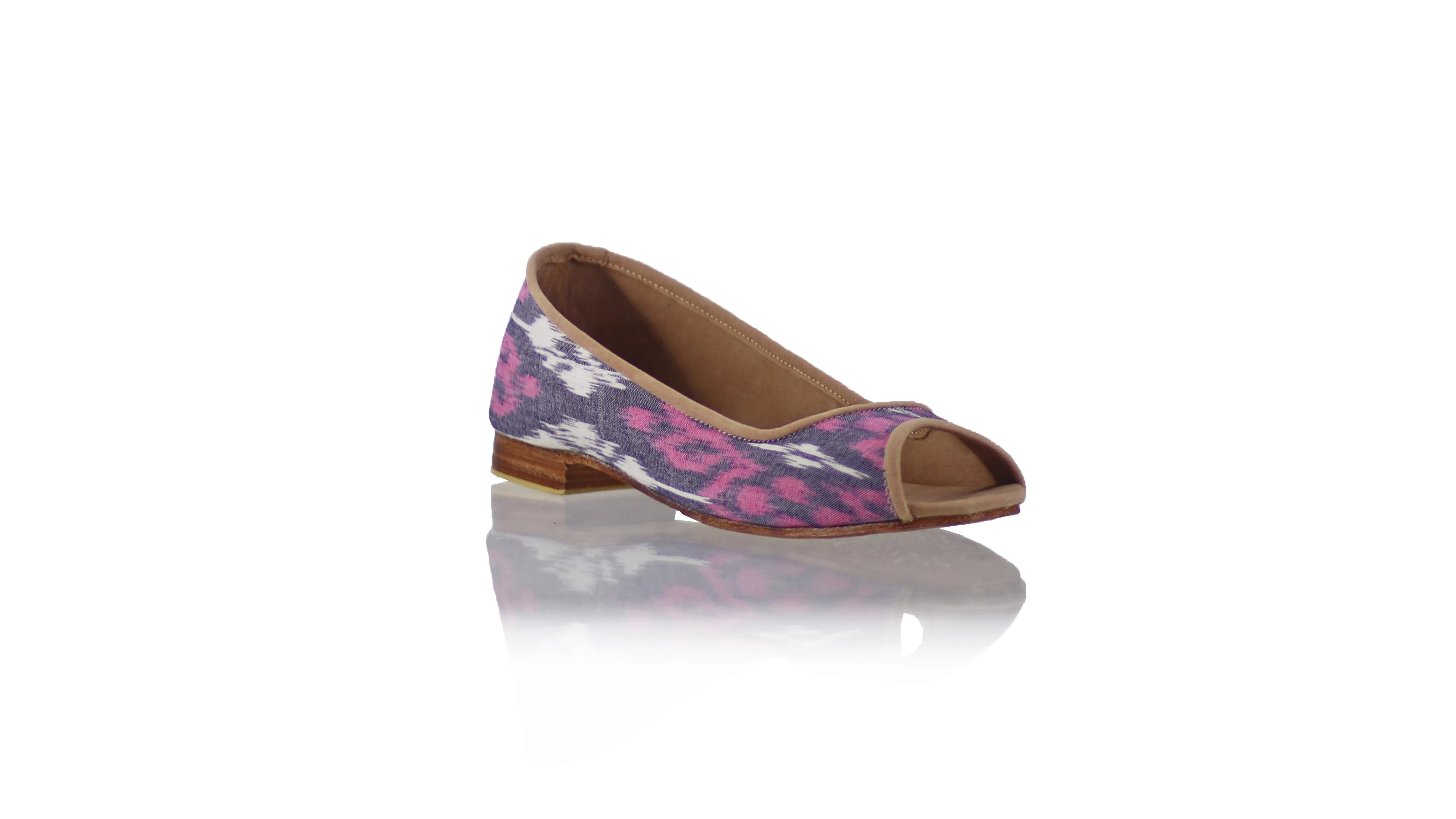 Kate Peeptoe 20mm Ballet - Purple KL Endek