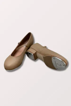 Ladies Tap-On Leather Tap Shoes - Bloch Tan