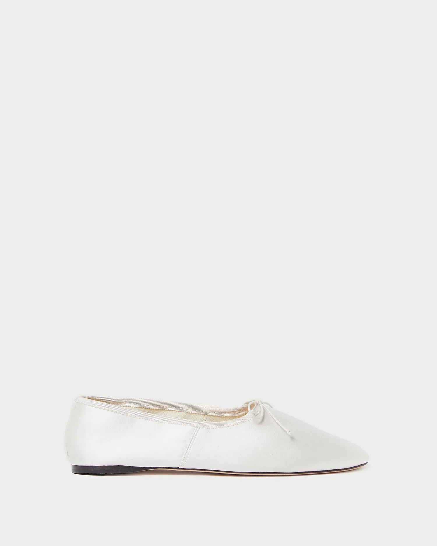 Landon Cream Satin Ballet Flat