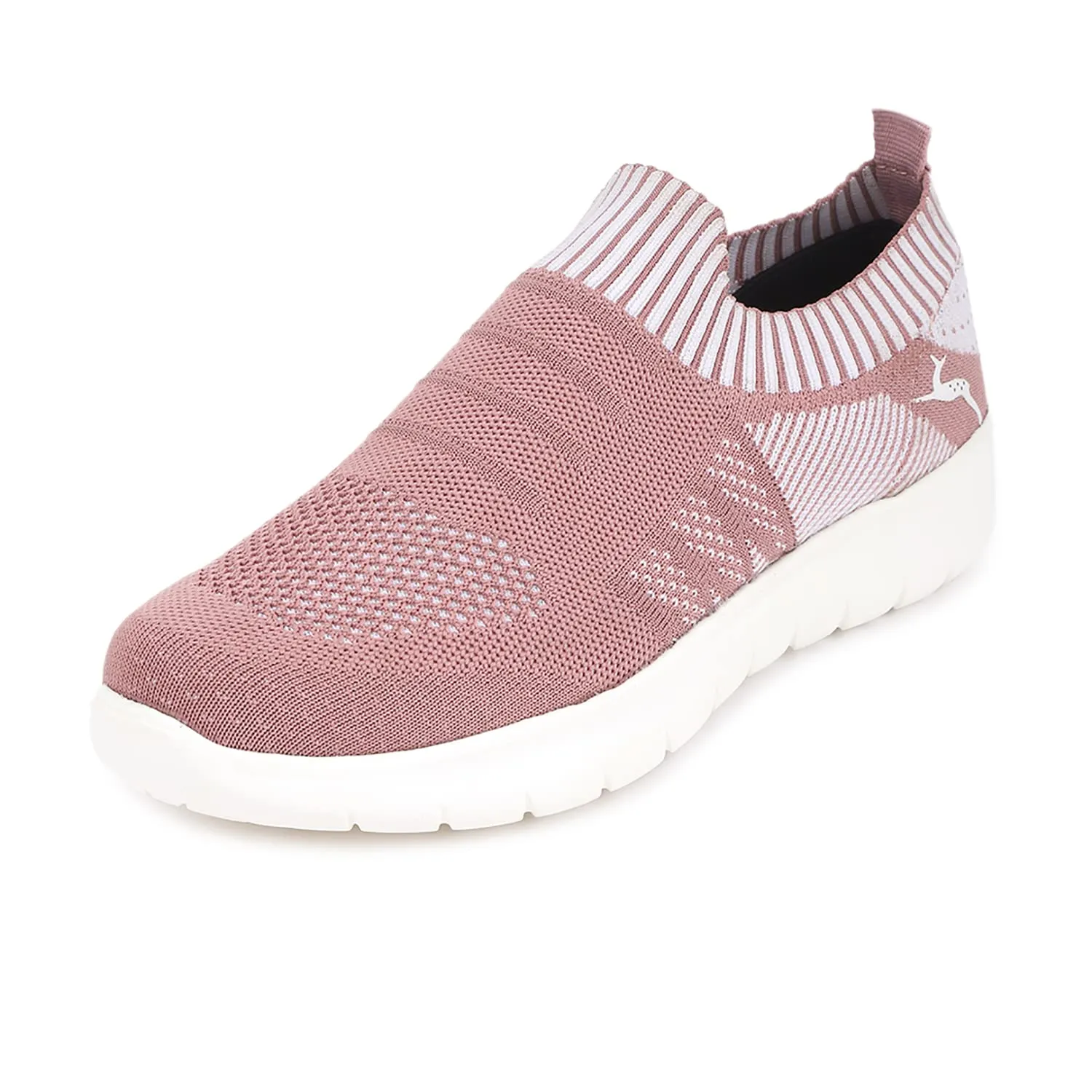 Marc Loire Women's Lightweight Athleisure Knitted Active Wear Slip-On Sneaker Shoes for Sports, Athletics and Walking (Onion, Numeric_3)