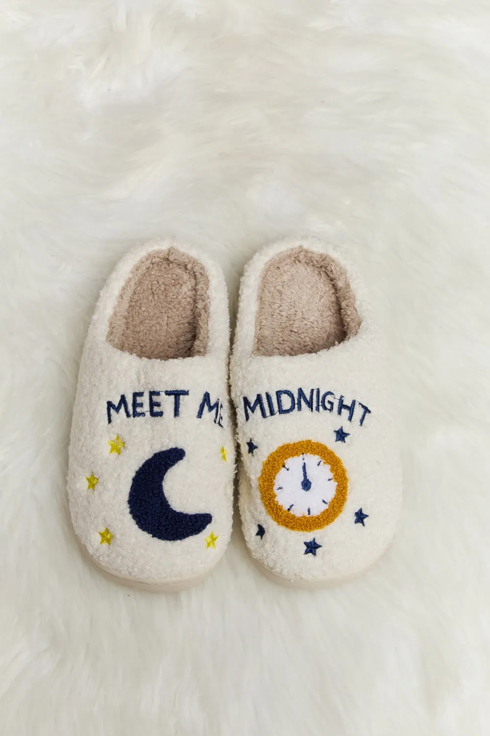 Melody Printed Plush Slide Slippers - 7 styles