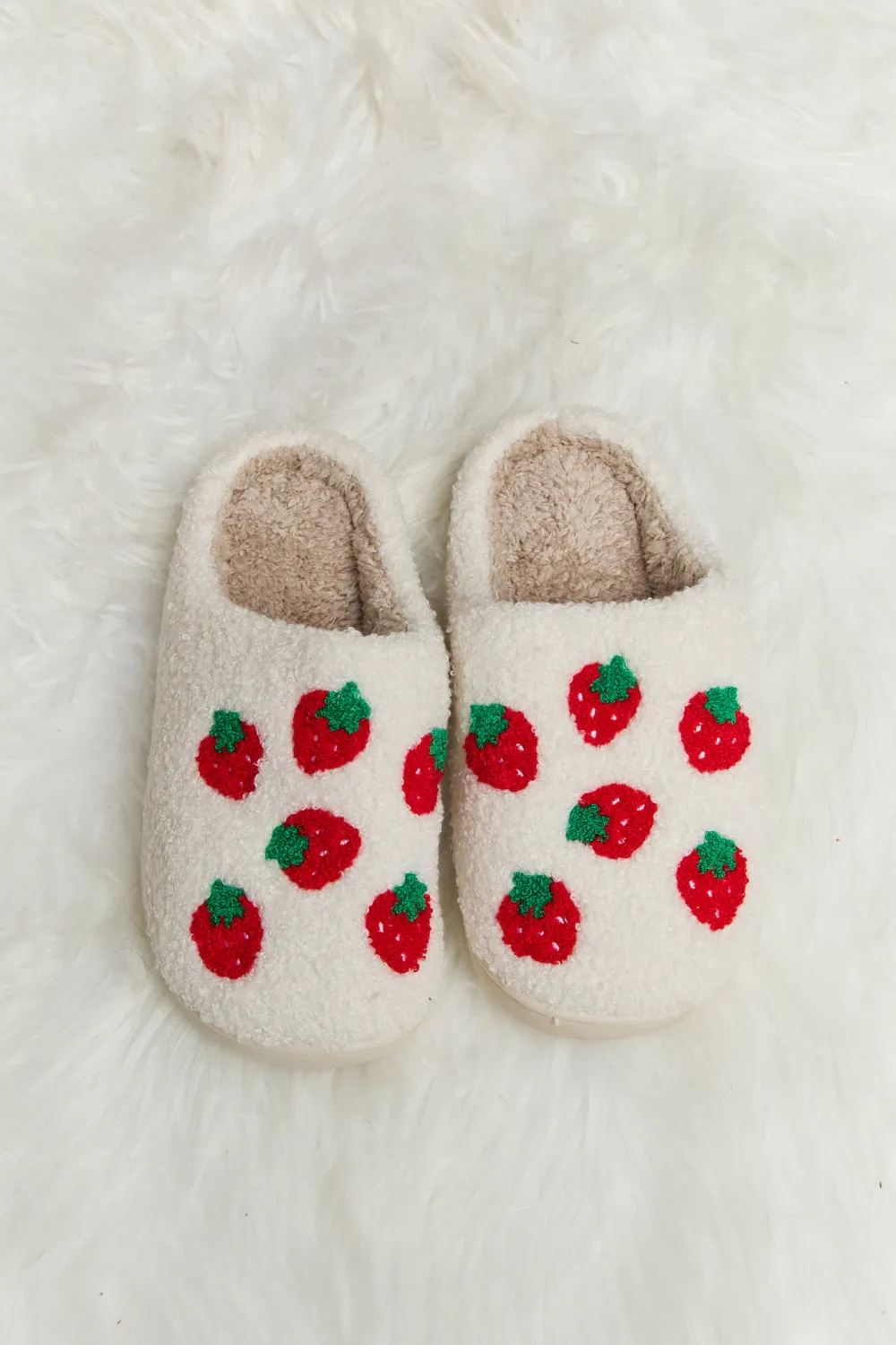 Melody Printed Plush Slide Slippers - 7 styles