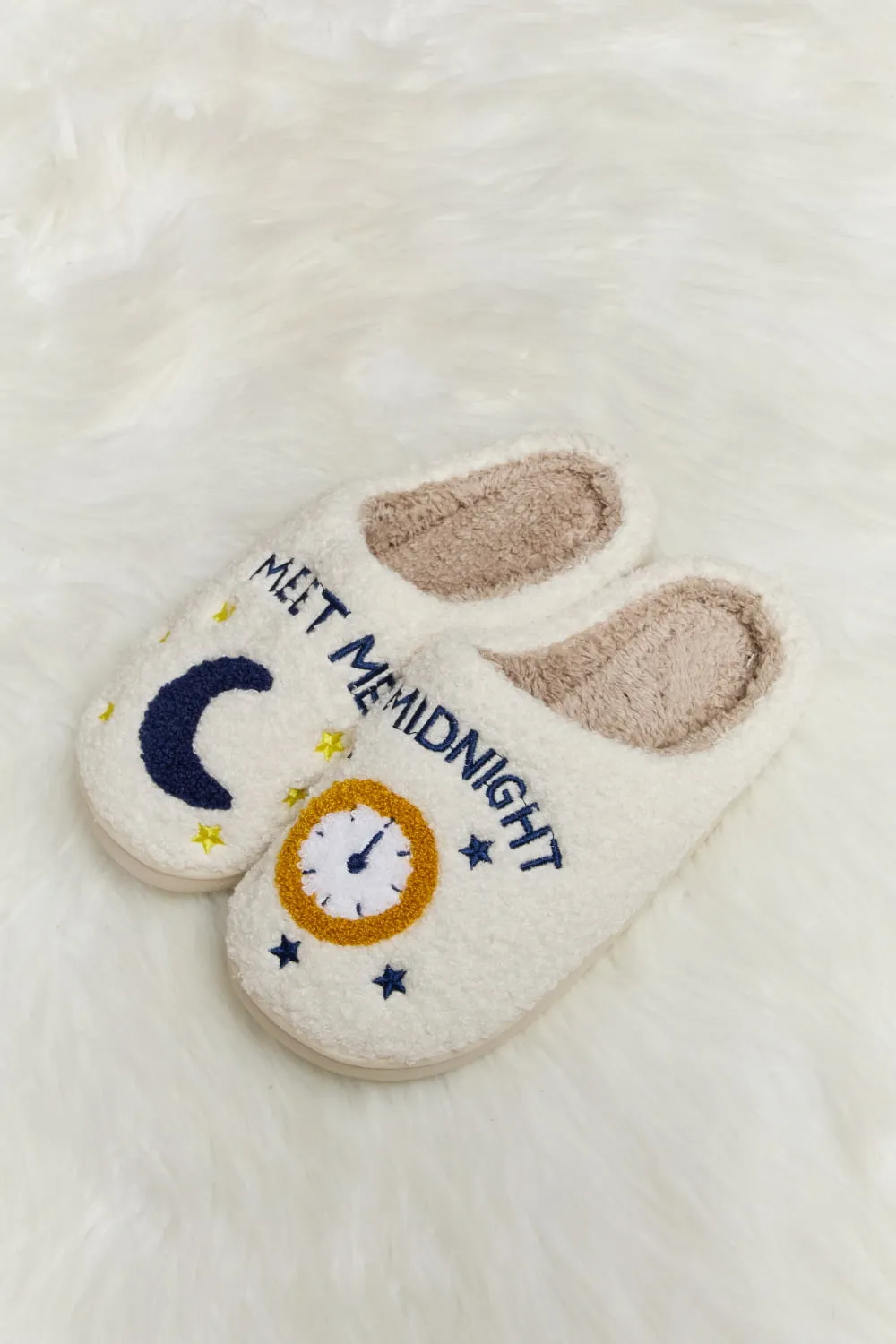 Melody Printed Plush Slide Slippers - 7 styles