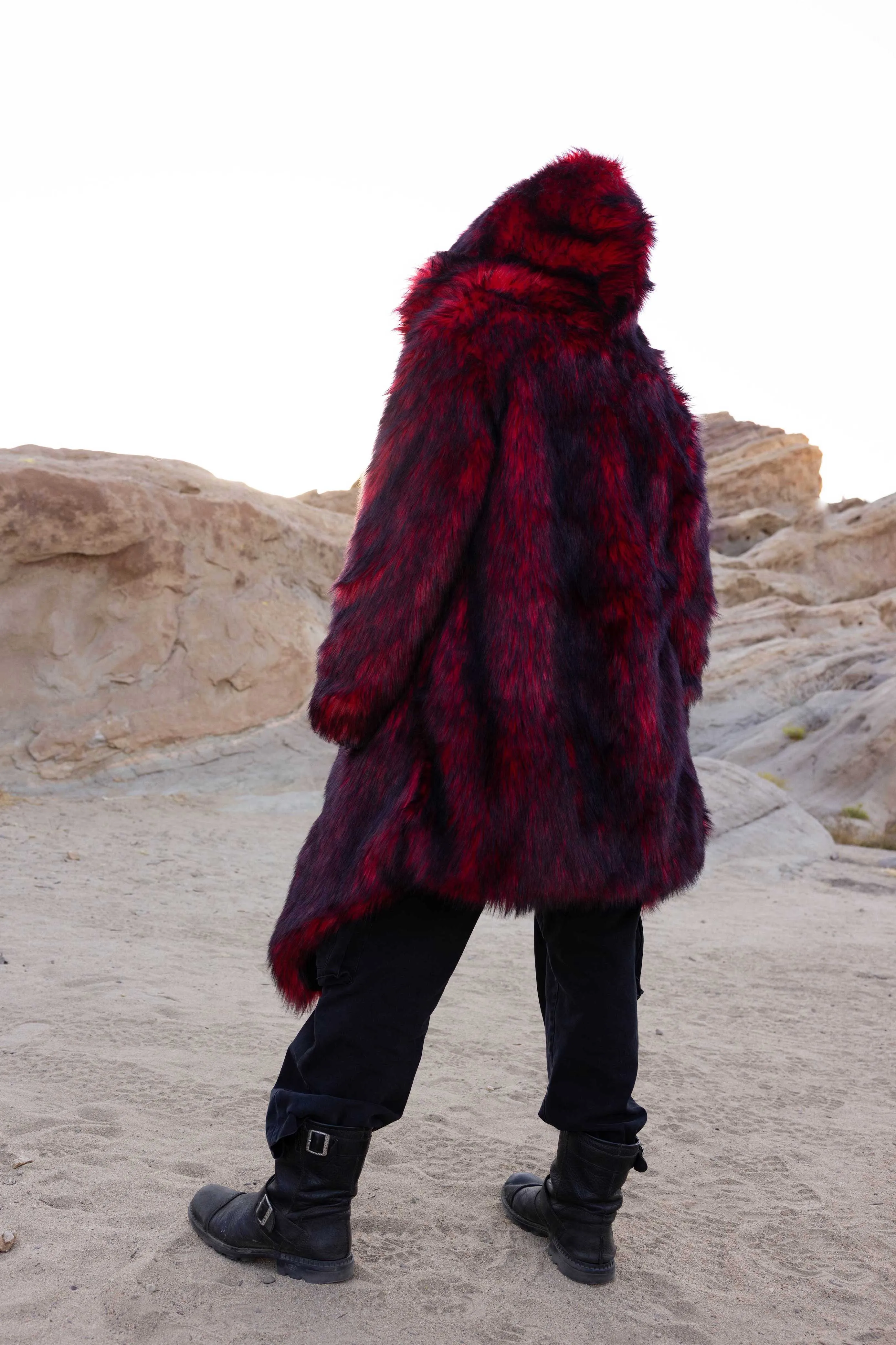 Men's Desert Warrior Coat in "Red Wolf"