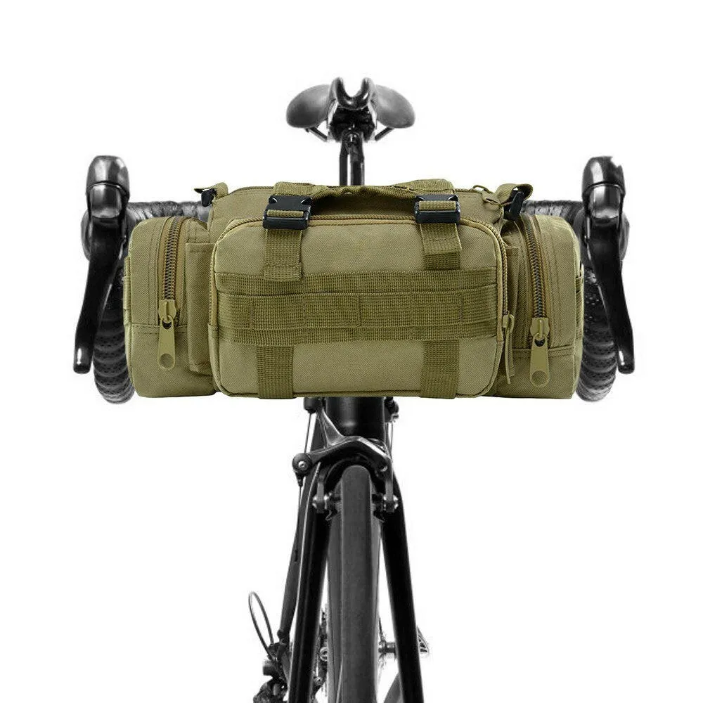 Multi-functional Waist Pack Bike Front Handle Bag Fishing Tackle Sling Bag Photography Training Utility Shoulder Backpack