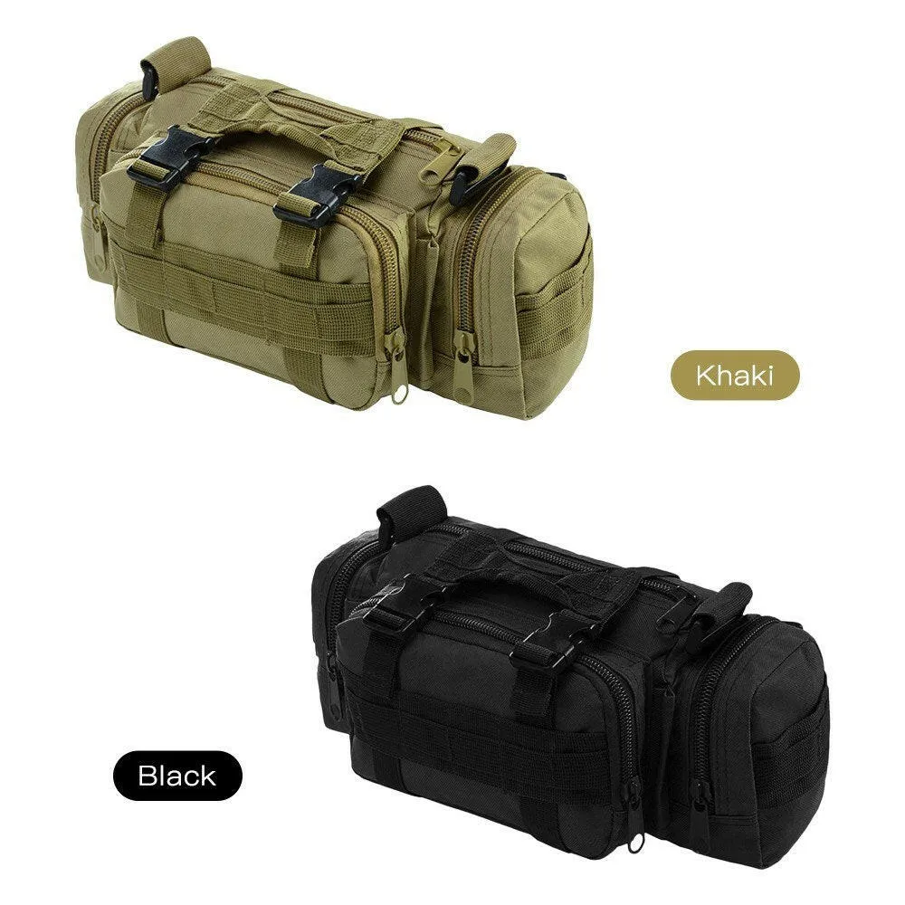 Multi-functional Waist Pack Bike Front Handle Bag Fishing Tackle Sling Bag Photography Training Utility Shoulder Backpack