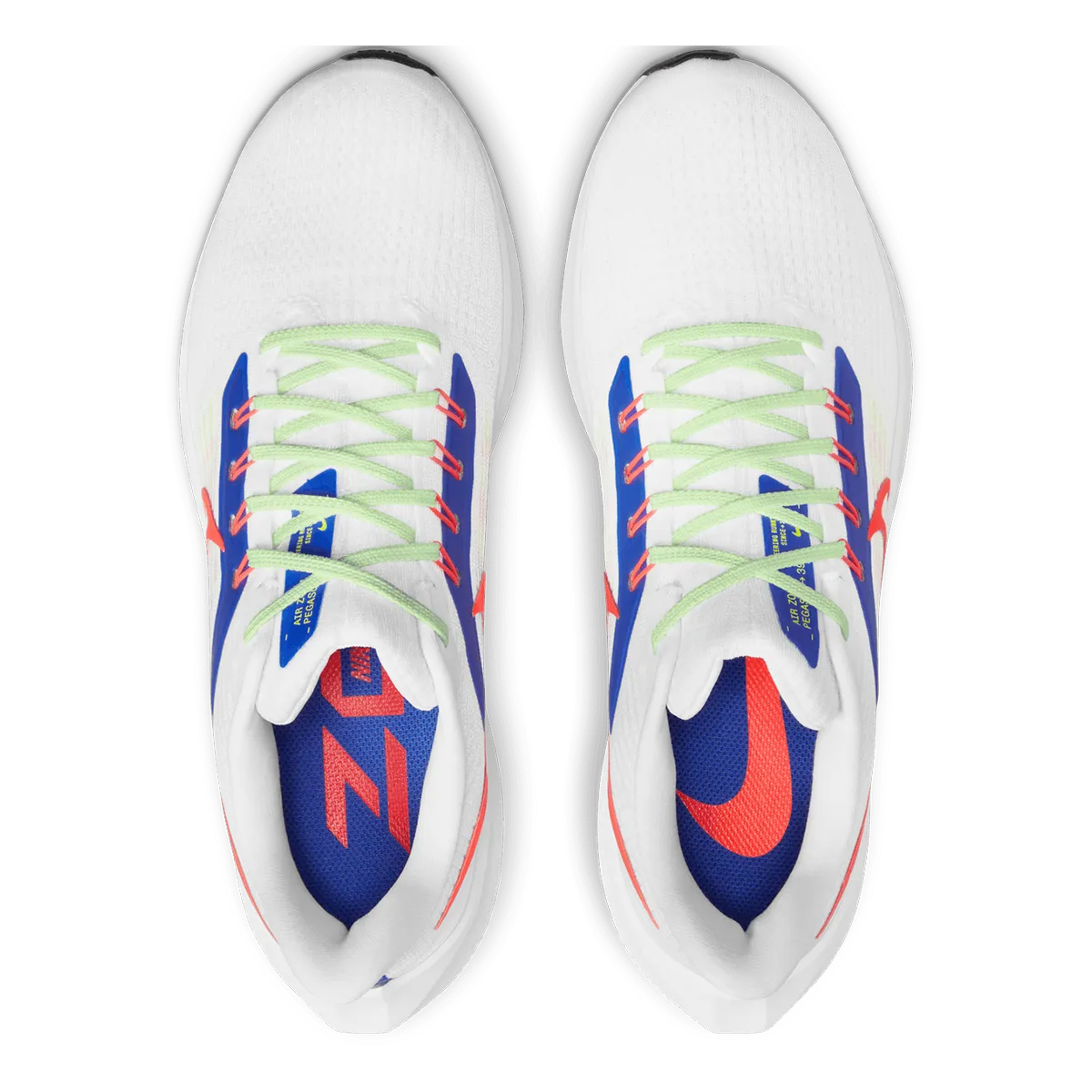 Nike Air Zoom Pegasus 39 - White - Bright Crimson - Racer Blue - Volt