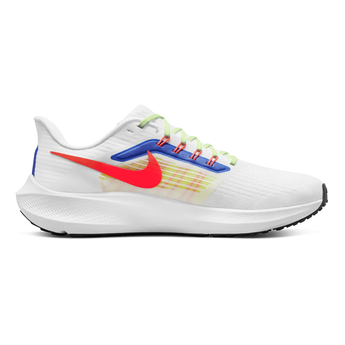 Nike Air Zoom Pegasus 39 - White - Bright Crimson - Racer Blue - Volt