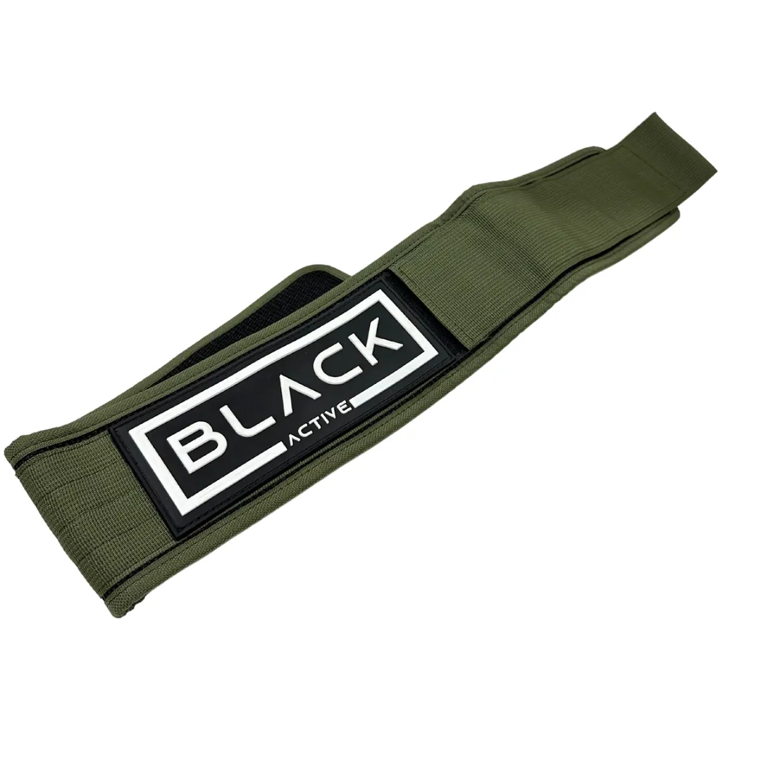 Nylon Weightlifting Belt Green