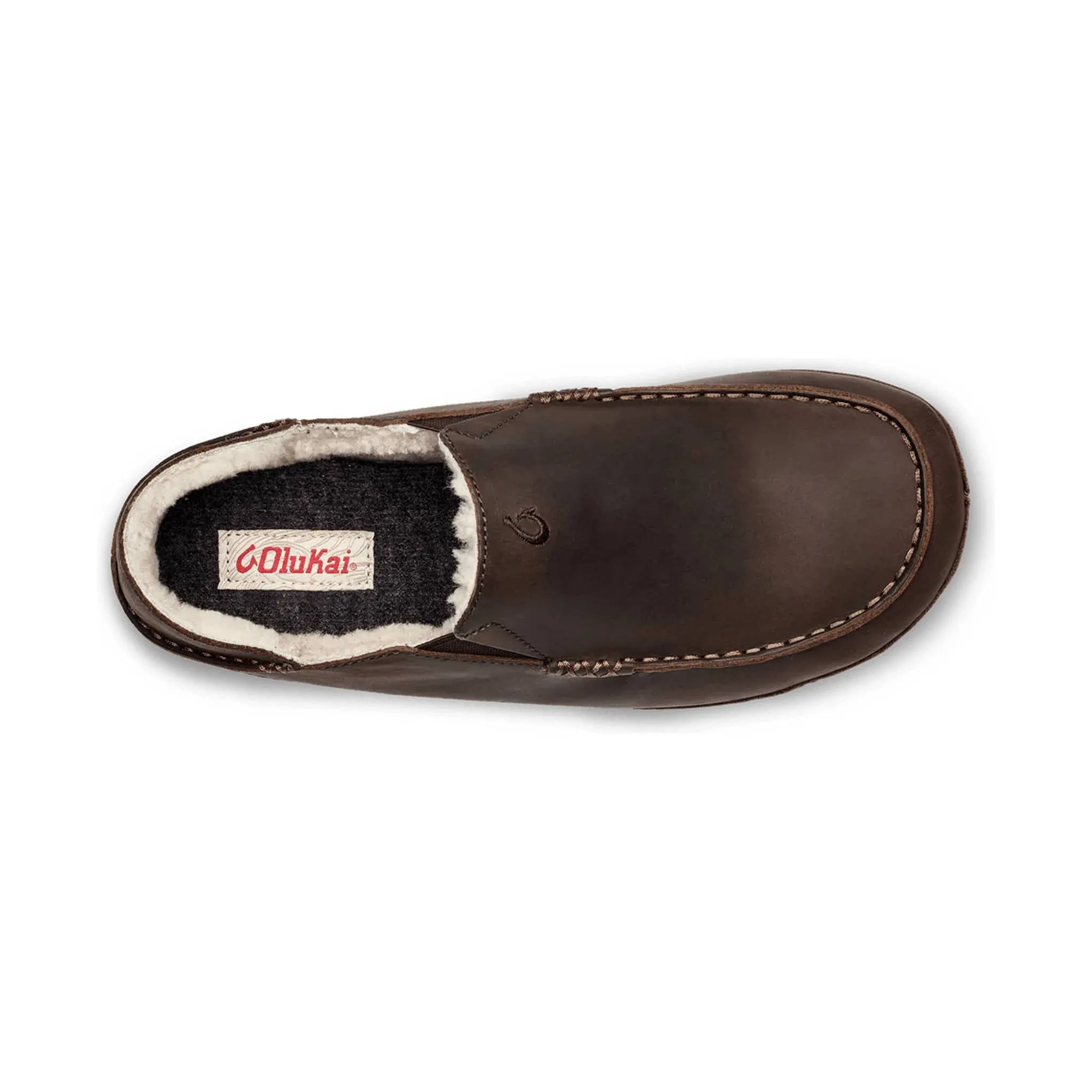 OluKai Men's Moloa Slipper - Dark Wood