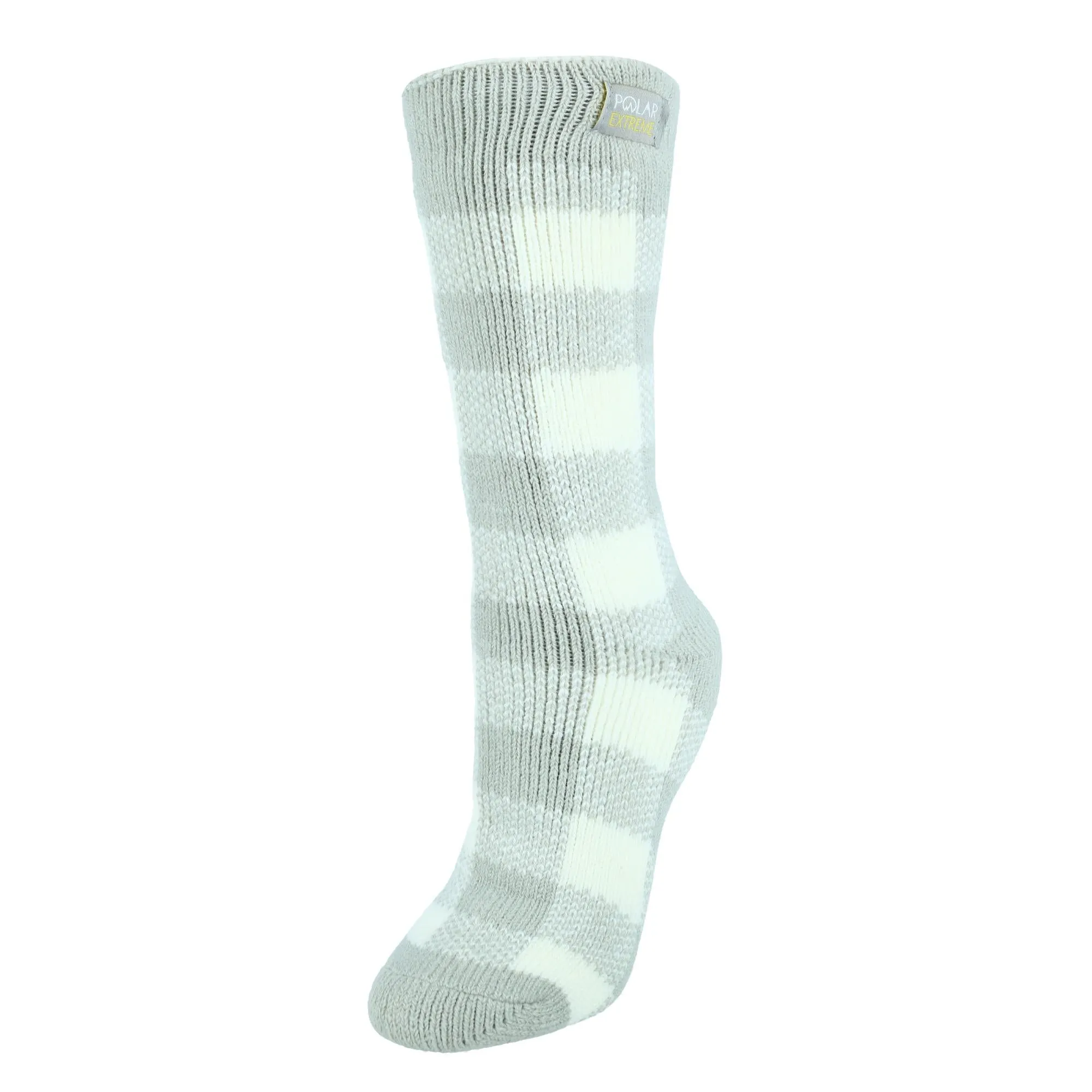 Polar Extreme Women's Buffalo Plaid Brushed Socks