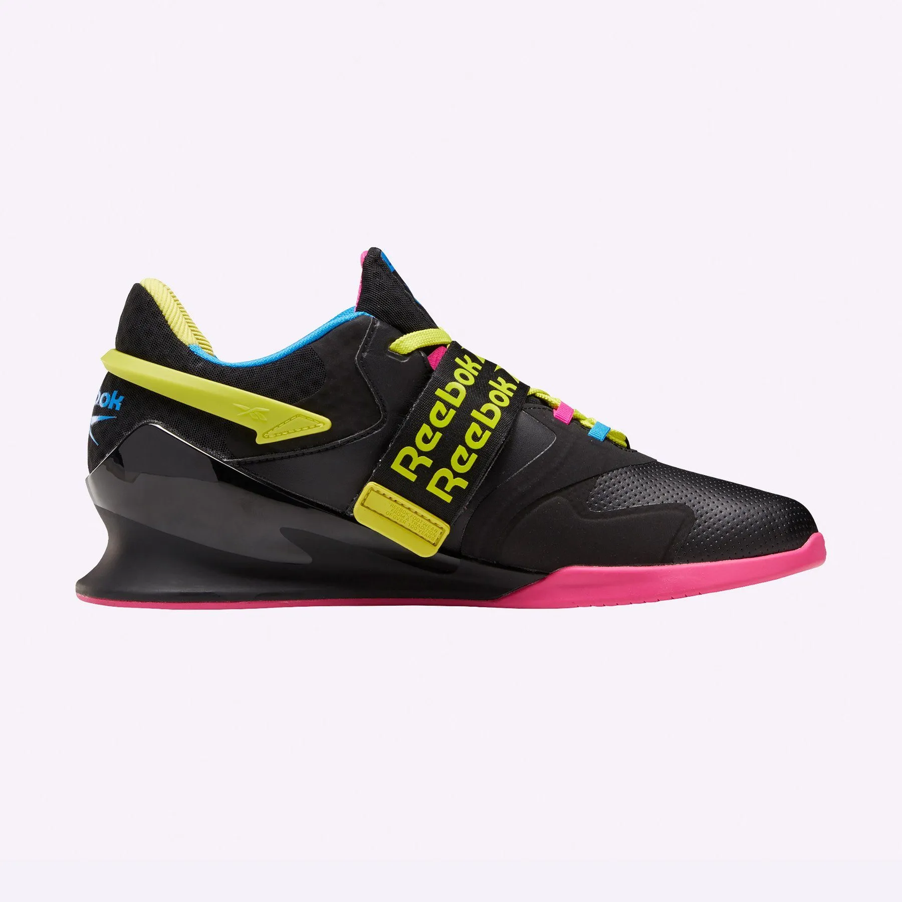 Reebok - Legacy Lifter II Shoes - Men's - BLACK/CHARTREUSE/PROUD PINK