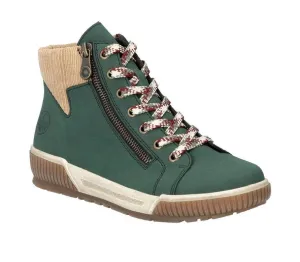 Rieker Womens Boot N0709-54 Bottlegreen