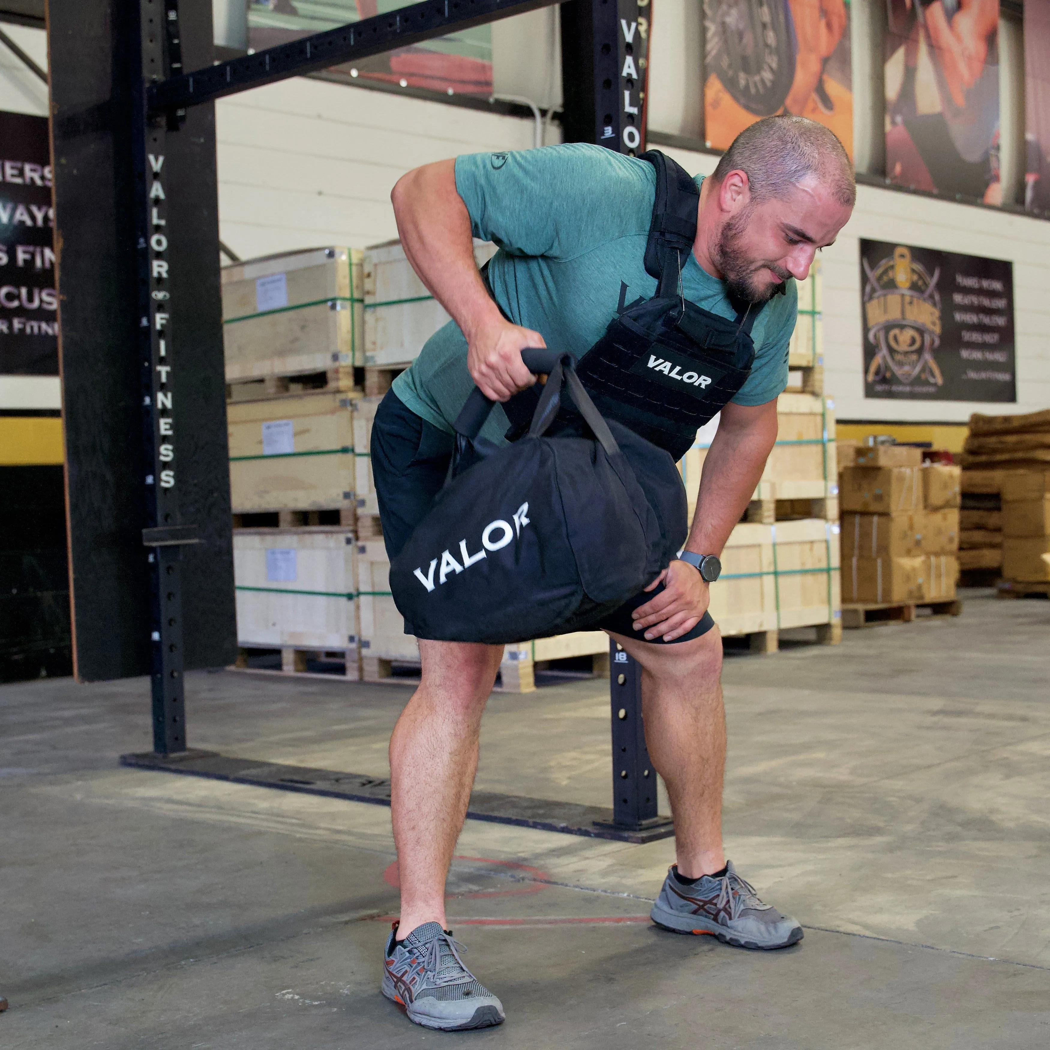 Self-Fill Strongman Throw Sandbag