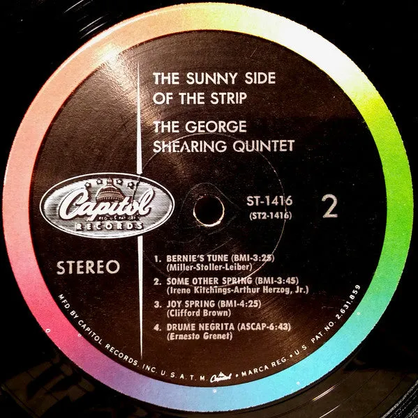 The George Shearing Quintet - On The Sunny Side Of The Strip (LP) (VG )