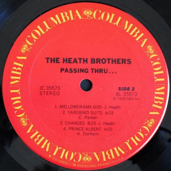 The Heath Brothers - Passing Thru... (LP, Album) (VG)