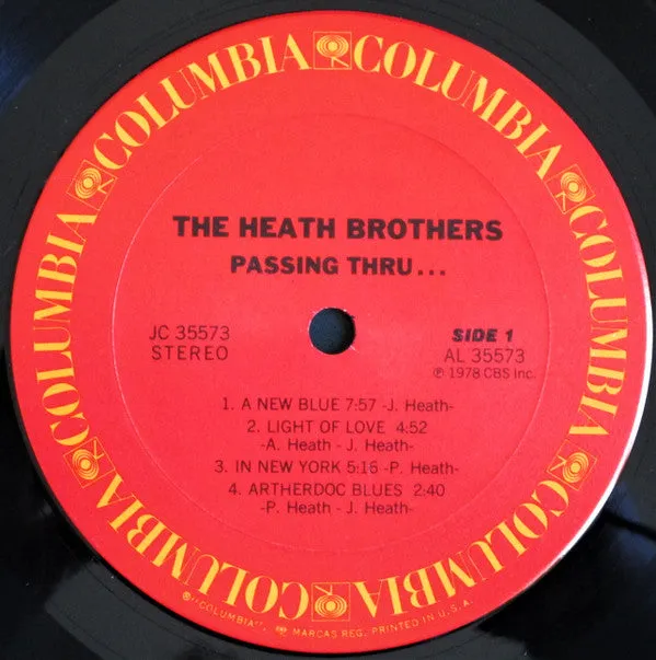 The Heath Brothers - Passing Thru... (LP, Album) (VG)