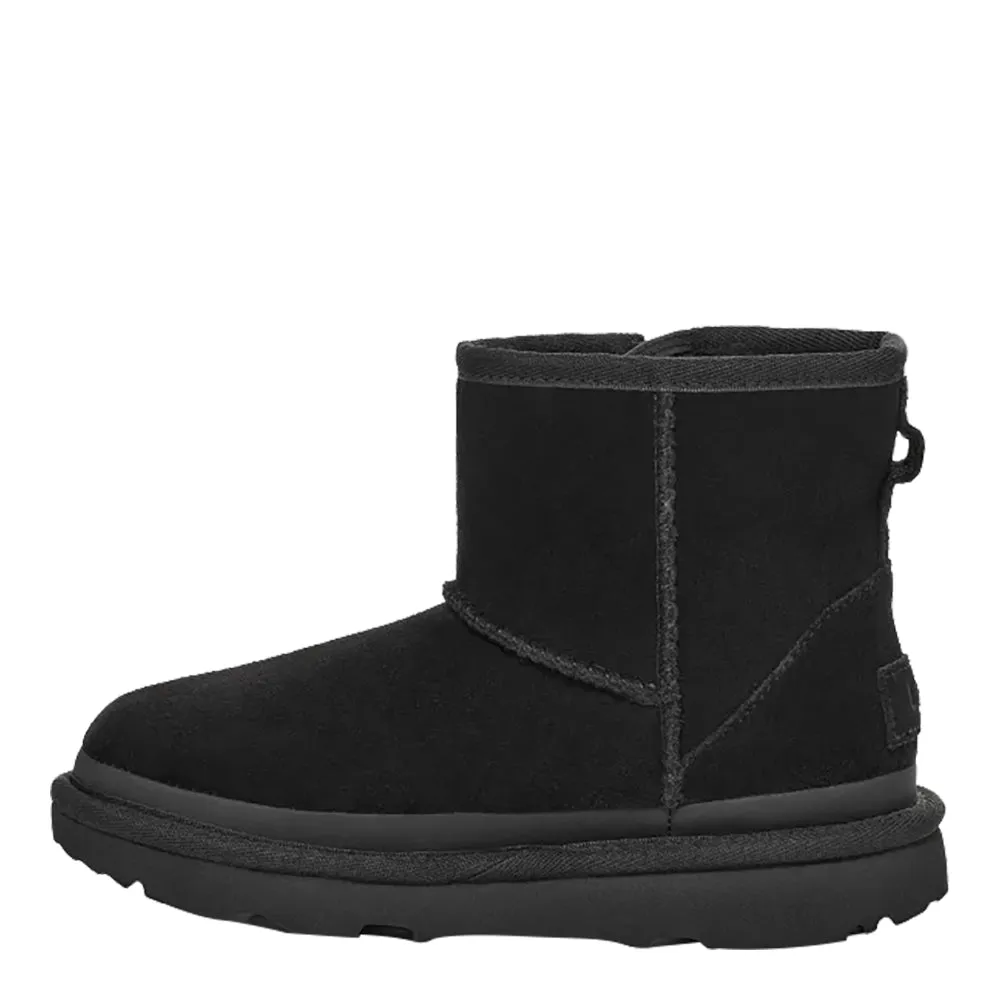 UGG Kids' Classic Mini Zipper Tape Logo Boots