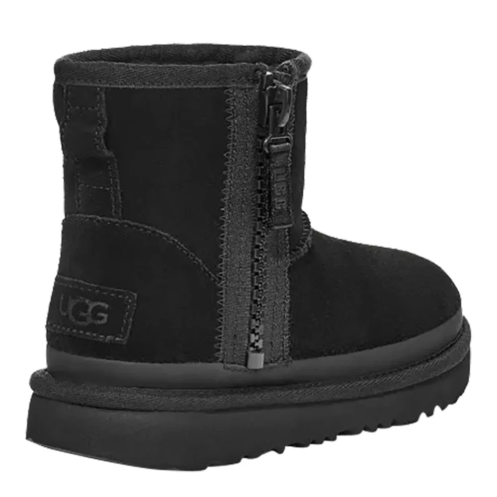 UGG Kids' Classic Mini Zipper Tape Logo Boots