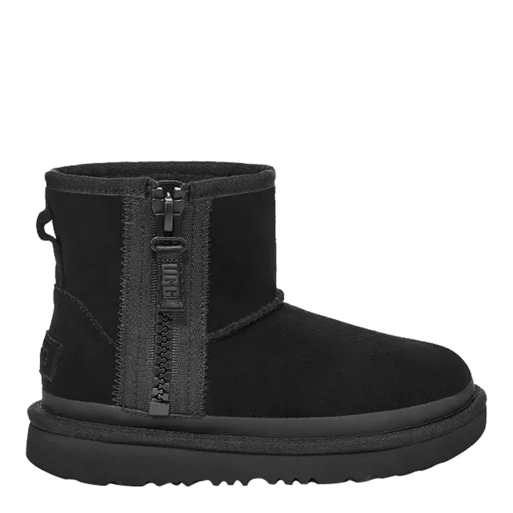 UGG Kids' Classic Mini Zipper Tape Logo Boots