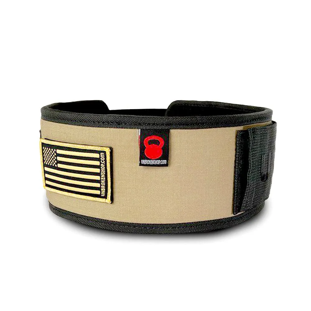 Weightlifting Nylon Belt Tan