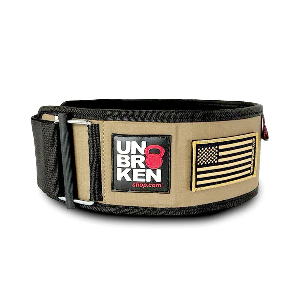 Weightlifting Nylon Belt Tan